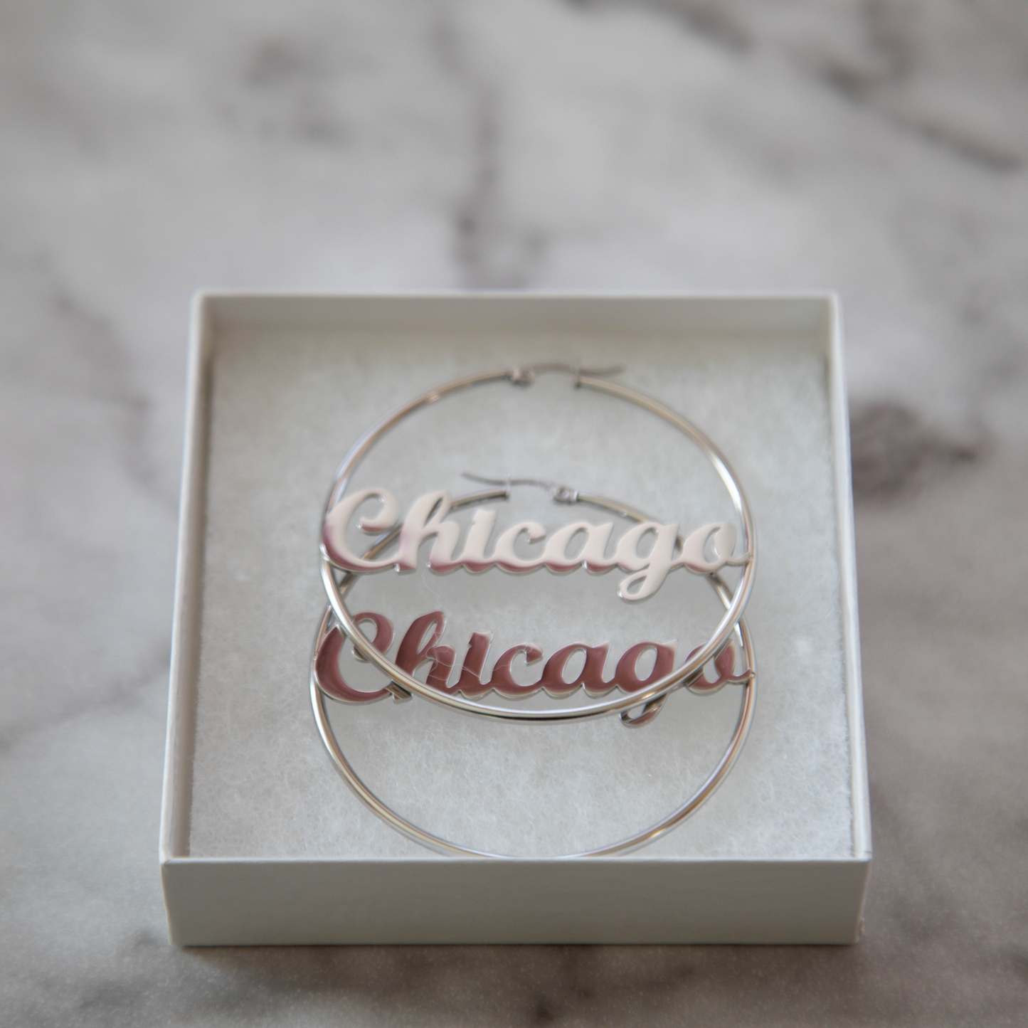 Chicago Hoop Earrings